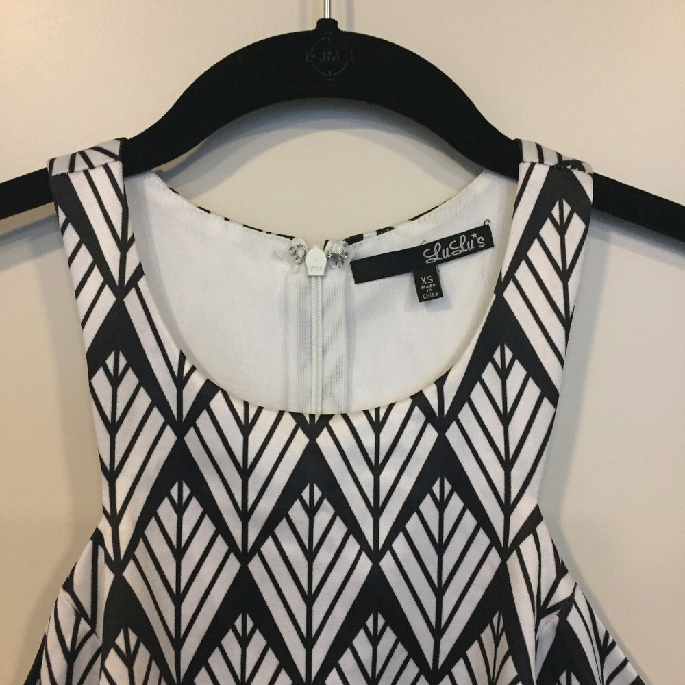 Lulu's Racerback Patterned Mini Dress - Picture 4 of 7